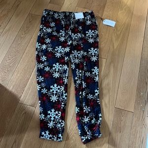 NWT snowflake pj bottoms